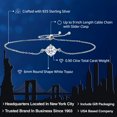 thumbnail image 2 of Gem Stone King 925 Sterling Silver White Topaz Solitaire Bracelet for Women (0.90 Cttw, Round Cut 6MM), 2 of 4