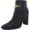 Black, variant on Lauren Ralph Lauren Womens Meredith Leather Almond Toe Ankle Boots