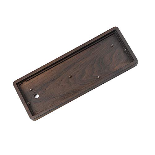 GK64 GK64x Keyboard kit CNC Wood Wooden Case Wired PCB Plate Stabilizers (Walnut Wired PCB)