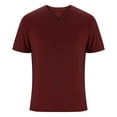thumbnail image 5 of fatyb Men's Casual T-Shirts Summer V Neck Basic Tee Tops Short Sleeve Plain Comfortable Tshirts for Men, 5 of 6