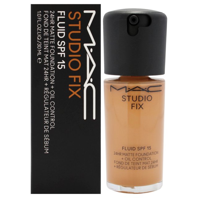 Base MAC Studio Fix Fluid SPF 15, 24 horas, mate, NC45, 30 ml