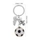thumbnail image 4 of Llavero de balón de fútbol Mini llavero de fútbol Llavero de balón deportivo para favores de fiesta Recuerdo del equipo Recompensas deportivas Sorteos de eventos Blanco, 4 of 8