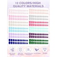 thumbnail image 2 of Uñas postizas para niños EBANKU de Press on Nails, 288 piezas, con pegamento y pestañas, 2 of 7