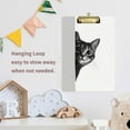 thumbnail image 4 of FORMRS Acrylic Clipboard with Low Profile Clip Standard A4 Letter Size, 12.5" x 9", Black Cute Cat, 4 of 8