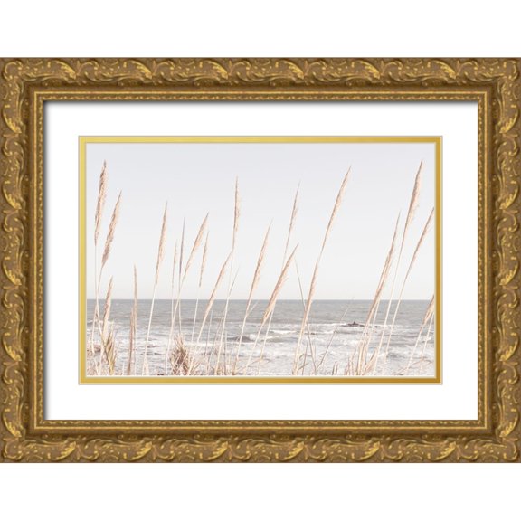 Artographie Studio 32x23 Gold Ornate Wood Framed with Double Matting Museum Art Print Titled - Beach Vass 002