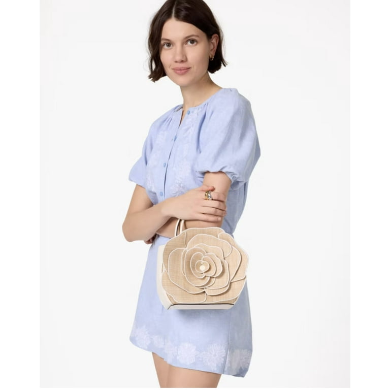 KATE SPADE FLORA ROSE STRAW CROSSBODY W/DUSTBAG - Walmart.com