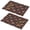 Pioneer Flower Floral-1, variant on Placemat, Pioneer Flower Floral Print Pattern Place Mats Table Mat Set Of 2, PVC Washable Placemats for Party Kitchen Dining Decoration, 18x12 Inch, Fade Resistant