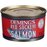 Deming's Wild Alaskan Red Sockeye Salmon, 7.5 oz Can