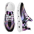 thumbnail image 1 of Zapatillas de deporte de malla con degradado de color para mujer, zapatos de plataforma con estampado de huella de perro, informales, 1 of 6