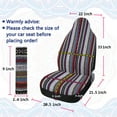 thumbnail image 5 of Unique Bargains 2Pcs Universal Car Front Seat Covers Saddle Blanket Bucke Seat Covers, 5 of 7