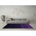 thumbnail image 3 of Ahgly Company Indoor Round Abstract Purple Contemporary Area Rugs, 6' Round, 3 of 4