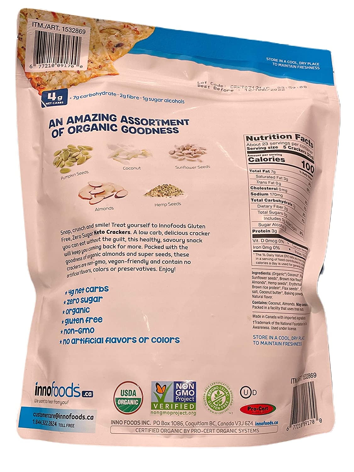 inno food keto crackers