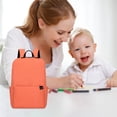 thumbnail image 5 of Kokovifyes Back to School Supplies Sale Children's Solid Color Small Backpack Boys and Girls Schoolbag Lightweight Student Schoolbag Orange, 5 of 5
