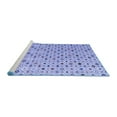 thumbnail image 2 of Ahgly Company Machine Washable Indoor Rectangle Abstract Blue Modern Area Rugs, 2' x 3', 2 of 4