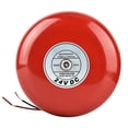 thumbnail image 2 of Campana De Alarma Redonda De Metal De 24 V, Campana De Alarma Contra Incendios De Seguridad Con Timbre Fuerte Y Función De Alarma Fuerte, Fabricación Impermeable Y Profesional, 2 of 7