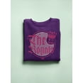 thumbnail image 3 of The Royals - Retro Gothic Crown Emoji Graphic Women's Sweatshirt, 3 of 4