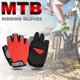 thumbnail image 3 of Guantes de ciclismo Antideslizante Verano Transpirable Deporte Bicicleta Bicicleta Medio dedo Guantes, 3 of 6