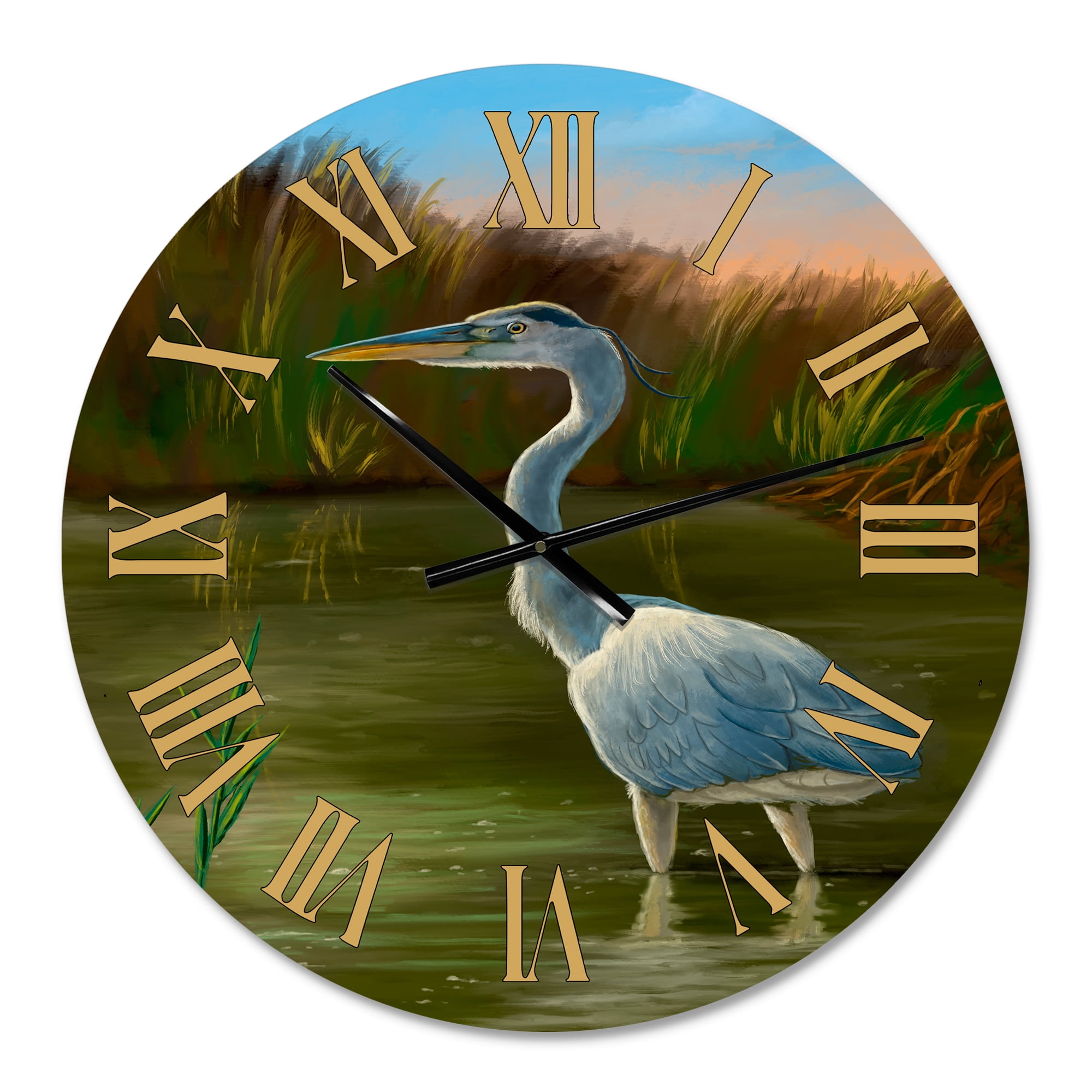 Designart 1 in Quartz Traditional Wall Clock