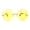 Gold Yellow, variant on Hypnotist Circular Die Cut Hippie Round Circle Lens Sunglasses Gold Red