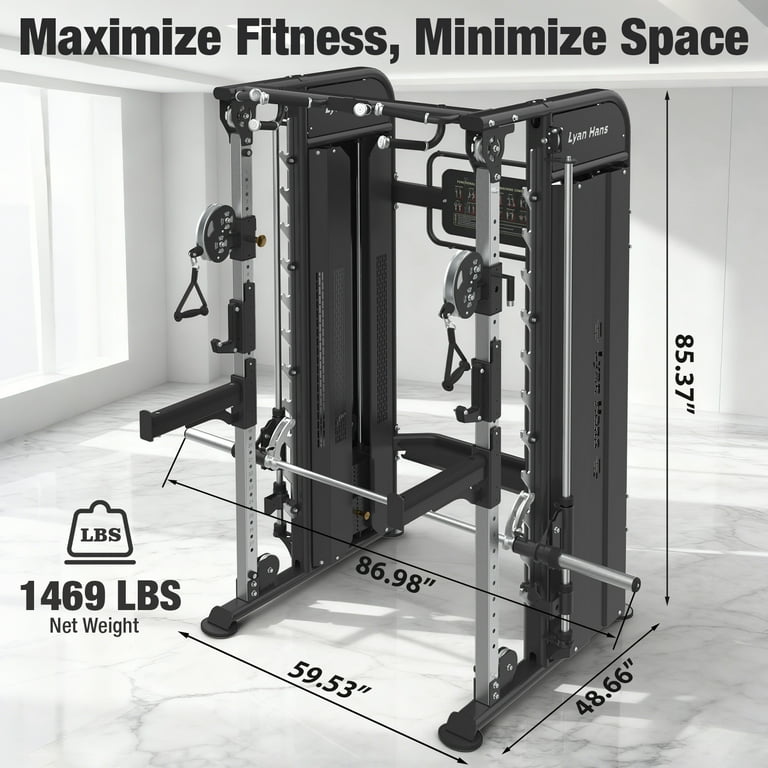 Functional Trainer Smith Machine for Commercial, Multifunctional