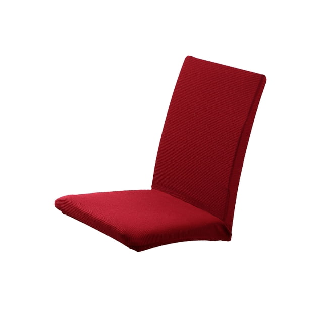 de asiento de silla de comedor cortas con funda elástica extraíble, 8 colores Sunnimix Cubiertas de la silla de poliéster