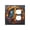 Duplex Blank, variant on Peace Sign Stained Glass Art Toggle Outlet Wall Plate Decorative Electrical Outlet Light Switch Cover Switchplate