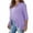 Purple, variant on Womens Casual Lightweight Open Front Cardigans Soft 3/4 Sleeve Summer/Fall Ruffles Cardigan Shermie