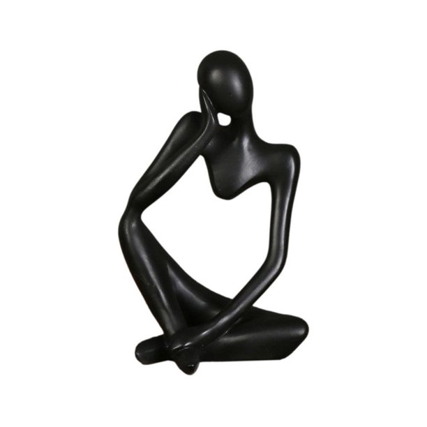 Figura De Estilo De Pensador De Resina, Figurita Abstracta, Decoración Artesanal, Decoración De Pensador Para El Hogar, Oficina, Hotel matsuzay HA042559-09