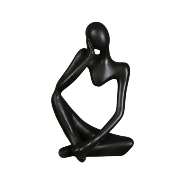 Figura De Estilo De Pensador De Resina, Figurita Abstracta, Decoración Artesanal, Decoración De Pensador Para El Hogar, Oficina, Hotel Yuarrent HA042559-09