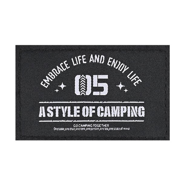 Insignia Versátil Exquisito Sticulador Gas Bordado Y Bucle Nylon para Actividades Al Aire Libre
