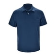 thumbnail image 2 of Yindaity Men's Polo Shirt, Men’s Polo Shirt, Moisture-Wicking Performance Polo Shirt Navy,S, 2 of 4