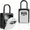Gray, variant on Key Lock Box Waterproof, Portable Lock Box for House Key, 4-Digit Combination Safe Lockbox with Removable Shackle, 5 Key Capacity Security Key Storage for Home Outdoor