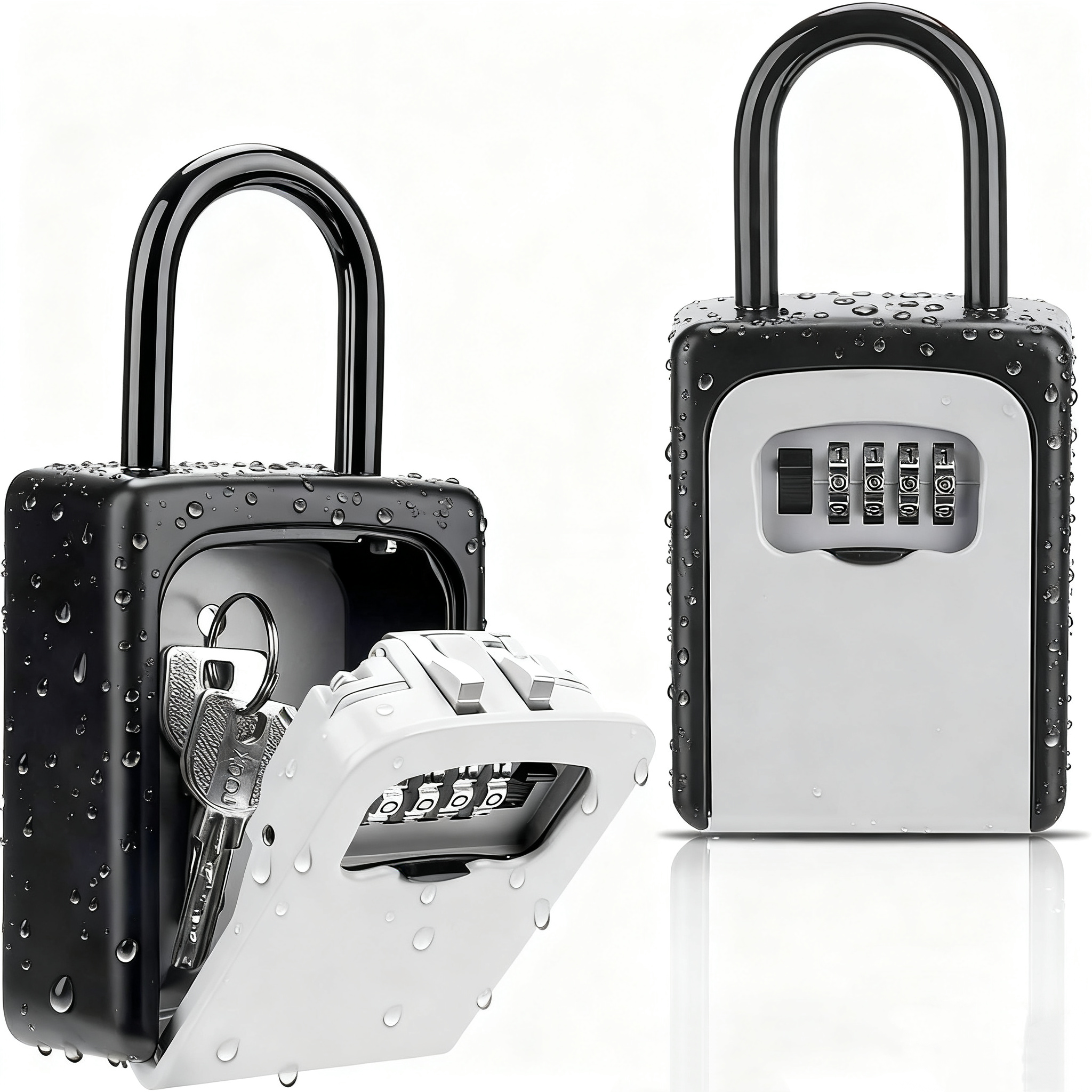DANPINGLE Key Lock Box Waterproof Gray 5-Key photo 1