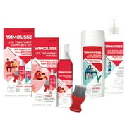 Vamousse Complete Lice Kit with Treatment Mousse, Daily Shampoo & Lice Comb, 6 oz