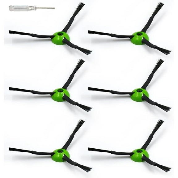 Replacement Side Brush Parts Accessories for iRobot Roomba J&Combo Series J5/J5  J6/J6  J7/J7  J8/J8  J9/J9  Combo i5/i5  j5/j5  j7/j7  j9/j9  Robotic Vacuum Attachment,6 Side Brush,1 Screw Driver
