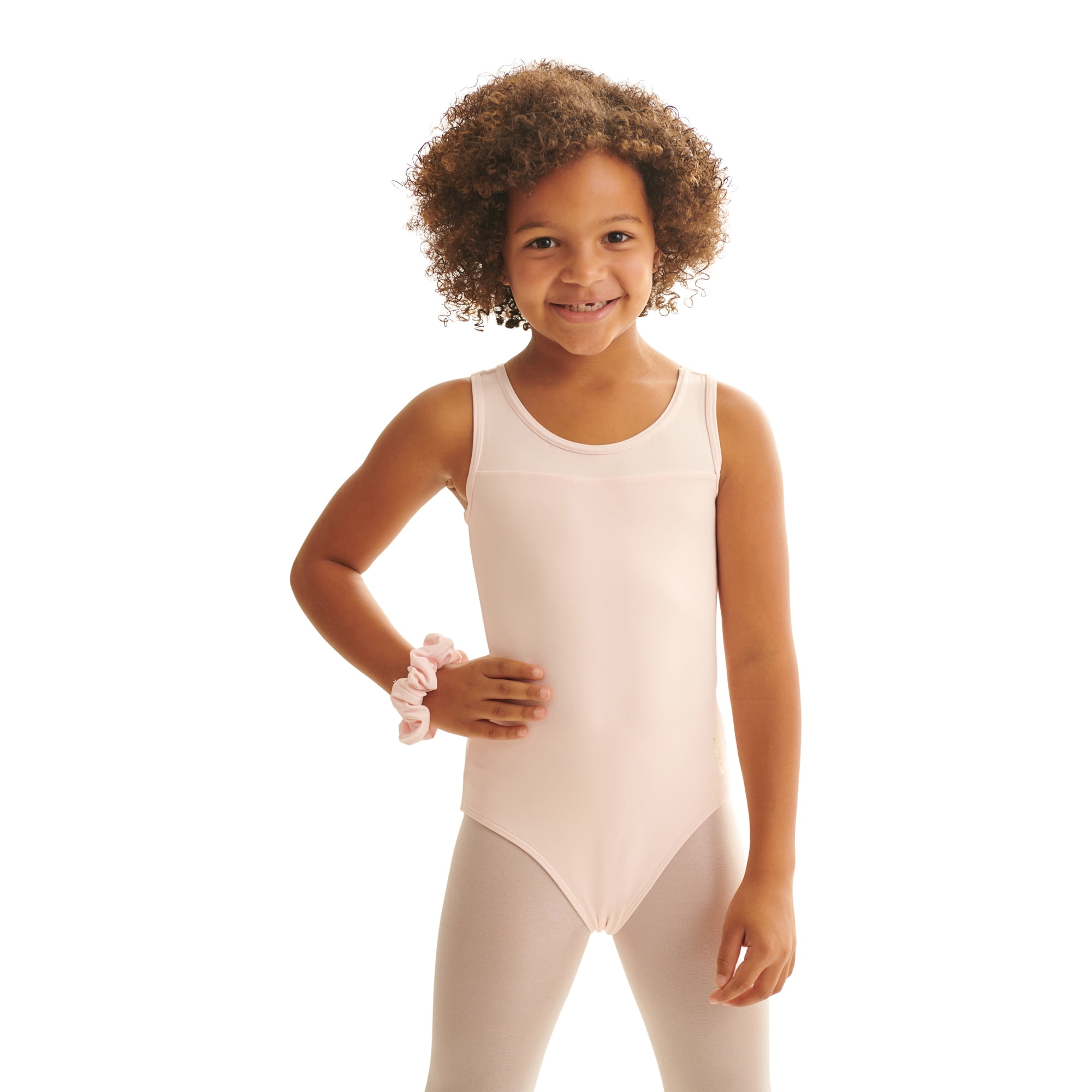 Justice Girls Keyhole Gymnastic Leotard for Dance and Practice, Size L (12/14) - Pink