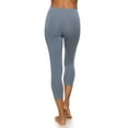 thumbnail image 2 of Felina Women's Cotton Modal Capri Leggings - Super Soft, Lightweight, Breathable for Fitness, Yoga, and Everyday Wear (Sky, Large), 2 of 2