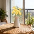 thumbnail image 3 of Artificial Lily Flowers, 31.5 Inch Real Touch Faux Lilies, Long Stem Silk Lilies, Wedding Bouquet Flowers, Home Table Floral Decor for Wedding Bouquet Home Table Vase Centerpiece, Yellow, 3 of 4