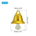 thumbnail image 2 of Uxcell Mini Jingle Bells 0.6" Metal Hanging Bells Yellow 50Pack, 2 of 5
