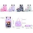 thumbnail image 2 of Bolsa 3 unidades/juego de mochila informal bonita moda degradada nailon para mujer para el trabajo la escuela los viajes JShteea Para Estrenar, 2 of 6
