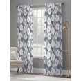 thumbnail image 4 of Country Flowers Sheer Curtains 96 Inch Length 2 Panels Set, Gray Retro Pastoral Botanical Floral Voile Window Treatment Semi Sheer Long Curtains Drapes for Bedroom/Living Room/Kitchen 52"x96"x2, 4 of 7