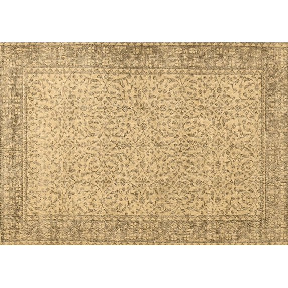Ahgly Company Indoor Rectangle Persian Brown Traditional Area Rugs, 2' x 5'