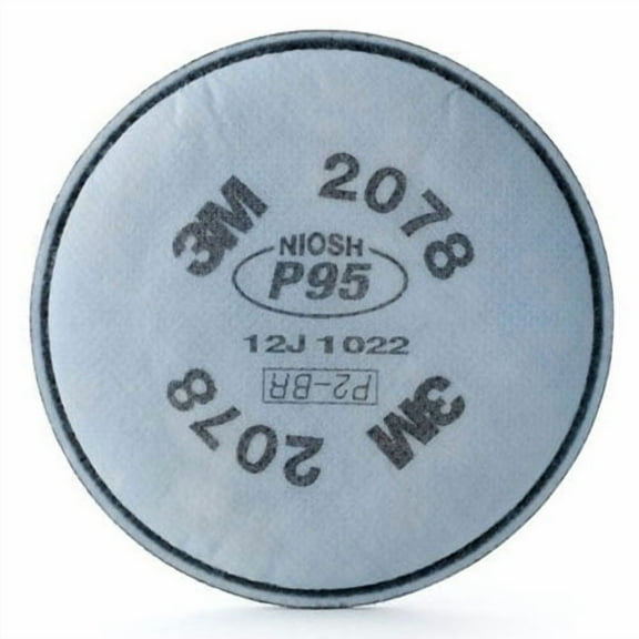 3M Particulate Filter 2078, P95, with Nuisance Level Organic Vapor/Acid Gas Relief