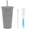 thumbnail image 1 of Multi-color Water Glass, Water Diamond Insulation Cup, Bling Diamond Tumbler 500 Ml/17 Oz 21.5 X 6.5, 1 of 4