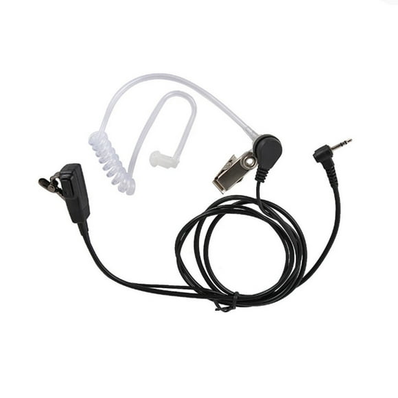Andoer 2.5mm Earpiece 1 Pin Covert Acoustic Tube Earpieces Headset with PTT Mic Compatible with Motorola Talkabout MH230R MR350R T200 T260 T600 MT350R Talkies Two Way Radios Microphone