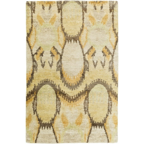 BoutiqueRugs Westhoff Natural Fibers Area Rug - Beige, Dark Red, Tan - 2' x 3'