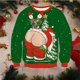 thumbnail image 2 of Sudadera con capucha para hombre de otoño e invierno con estampado 3D de Papá Noel, suéter divertido, parodia, moda, deportes callejeros, jersey informal para hombre, 2 of 5