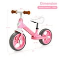 thumbnail image 2 of Topbuy Kids Balance Bike Toddler Running Bicycle Lightweight Training Bicycle w/Seat Height Adjustable Pink, 2 of 6