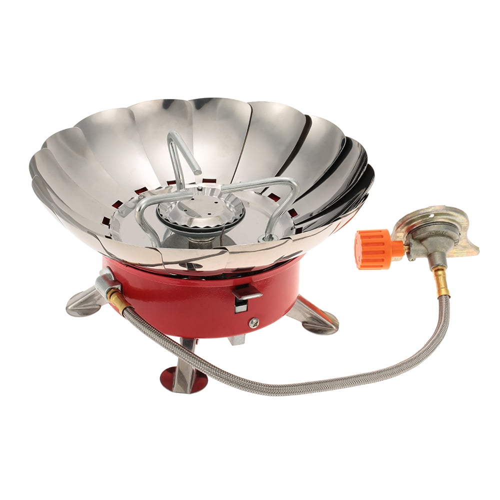 Portable Windproof 2800W Camping Butane Gas Stove Burner Backpacking Cooking 