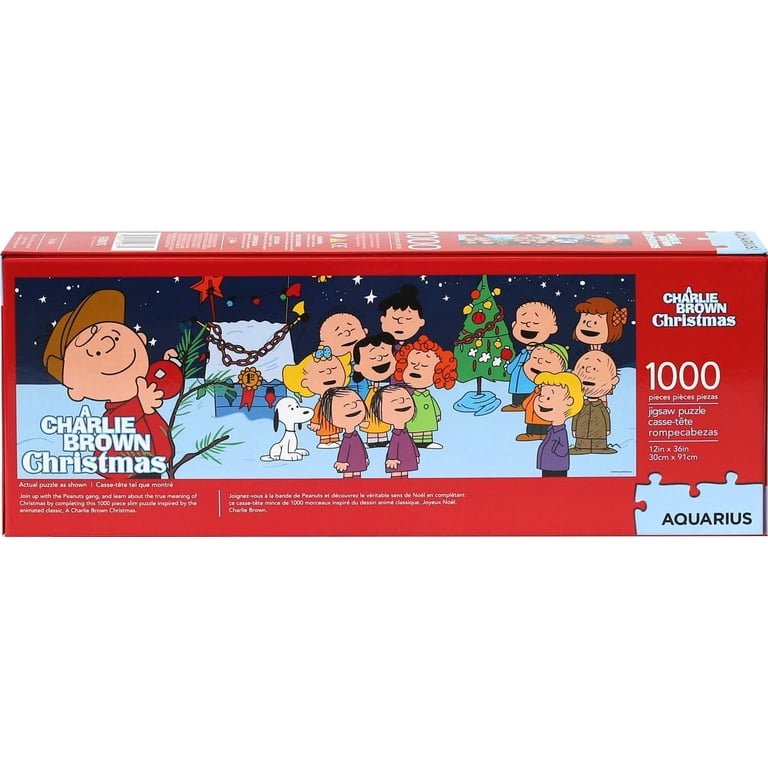 Aquarius Puzzle Charlie Brown Christmas 1000 Pezzi – Slim 30,5x91,4 Cm – Ufficiale Peanuts - 3